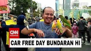 Liburan sekolah di car free day # sumurkidang