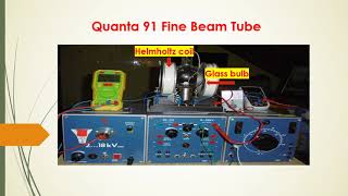 Quanta 91 Fine Beam Tube for specific charge and mass of electrons Electron gun and glass bulb