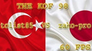 FightCade -  The KoF 98: tolist85 (Turkey) vs zako-pro (Japan) [60 FPS]