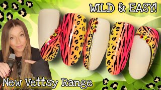 🐆 Easy Summer Nail Art Design | Neon Ombre Nails | Leopard Zebra Print | Vettsy HEMA Free Gel Polish