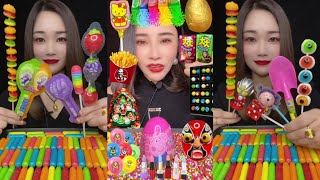 Fun Asmr candy snack Sounds 😍 Juicy lollipop moments mukbang #asmr #mukbang #candy #eating