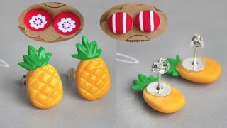 DIY cute earrings using glue gun 😱| Beautiful earrings making at home | Full tutorial video