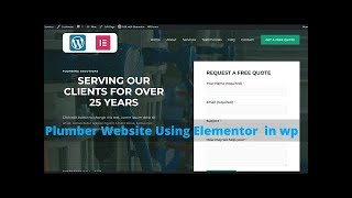 Create Plumber Website In 1 Minute #Wordpress #Shorts