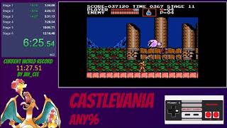 Castlevania 1 Any% Speedrun in 12:08