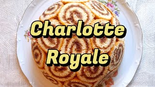 Charlotte Royale - Swiss Roll Cake | Charlotte Russe | Şarlotta Royal Keyki | Rulet Resepti | Asmr