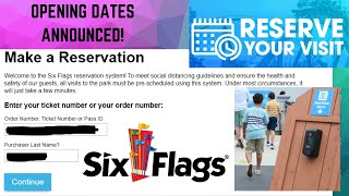 Six Flags Opening Dates Announced! New Health&Safety Measures & The Requirements To Enter The Parks!