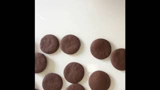 Chocolate Cookies with coffee buttercream