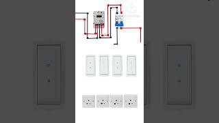 Board wiring kaise kare/Miter | MCB  4switch+ 4socket Board connection | NS ELECTRIC TECH