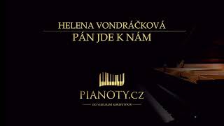 Helena Vondráčková - Pán jde k nám (klavírní doprovod / karaoke)