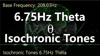 4Hz Theta Isochronic Tones for Deep Relaxation, Healing and Recovery, base frequency is 208.03Hz.