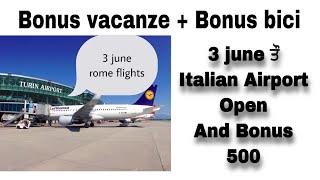 bouns 500 euro/bici/vacanza/delhi to rome airindia/airport open full viedo