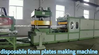 polystyrene PS foam tray food box disposable thermocol plate production machine