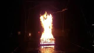 Class A (Wood Fires) Firefly - Fire test with Wood Cribs – 1 minute pre-burn time with Heptane