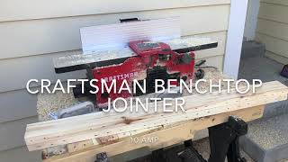 CRAFTSMAN Benchtop Jointer, 10-Amp unboxing first look