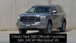 China’s Tank 500 Officially Launches With 349 HP Mild-Hybrid V6