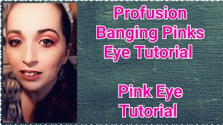 Eye Tutorial | Profusion Banging Pinks Palette | Pink Eye Look