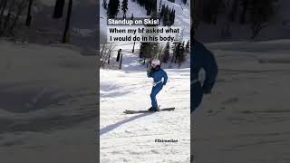 If I SWAPPED BODIES with my boyfriend | Standup on Skis! Skimedian #shorts