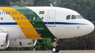 Plane Spotting Video | Brazilian Presidential Airplane | Airbus A319CJ | Brazilian Air Force One