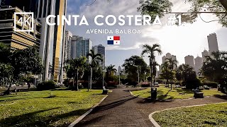 🟡 [4K] 🇵🇦 Descubriendo la Avenida Balboa y la Cinta Costera 1 en la Ciudad de Panamá