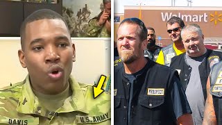 Evil Man Disrespects Veteran in Walmart, Then Bikers Suddenly Appear and Do the Unthinkable!