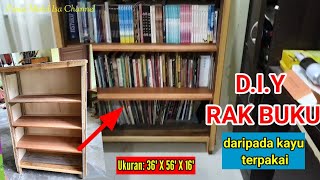 D.I.Y RAK BUKU DARIPADA KAYU PALET | Pallet Recycling Idea