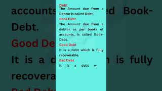 Debt and Bad Debt #Tally Prime and Accounting Concepts#accounting #cash #FICO