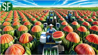 How Chinese Farmers Produce 60.1 Million Tons of Watermelon Every Year | Farming Documentary