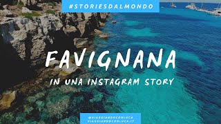 Favignana in una Instagram Story