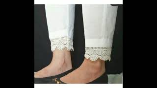 #Latest White Trouser Design's/#White Salwar Design's/#Summer Trouser Design's.