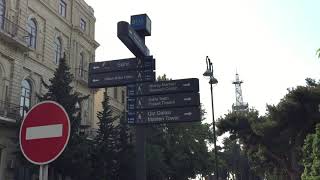 Баку, Прогулка по центру города, ул. Зарифы Алиевой/ Baku, City Center, Zarifa Aliyeva street