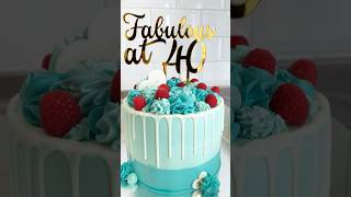 40th birthday cake #cake #40thbirthday #cakedecorating #cakedesign