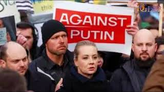 Yulia Navalnaya, exiled Russians in Berlin chant ‘No to Putin!’ in anti war protest