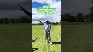 👆Click Link Here For Full Lesson. How to compress the golf ball for crisp solid iron shots! #golf