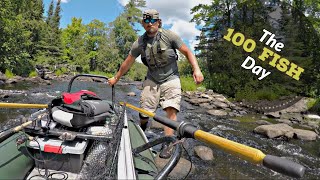 100 Fish Day | Remote Upper Peninsula Michigan Fishing (Smallies, Pike, & More)