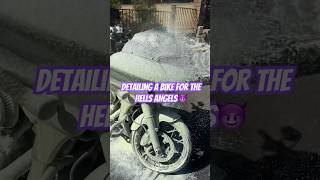 Detailers POV - THICK snow foam covers bike! So satisfying #detailing #shorts