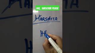 Harshita namelogo #art #shortfeed #shortsviral #viralshort #easy #logo #name #youtubeshorts