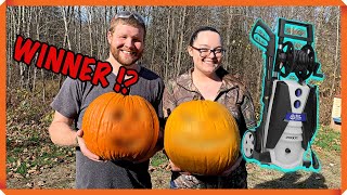 Carving Pumpkins with Electric Pressure Washer - An INSANELY Fun Trick!!!