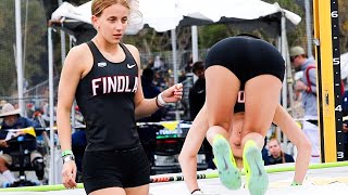 Findlay college women's high jump highlight track and field