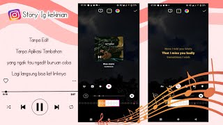 Cara membuat story Ig musik || liriknya tanpa aplikasi