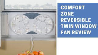 Comfort Zone CZ310R 3-Speed 3-Function Expandable Reversible Twin Window Fan Review