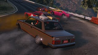 GTA V - Gano una carrera de drift con el Auto mas lento 🔥