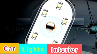 Car LED Wireless Interior Touch Lights #Car Interior Light #shorts