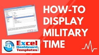 How-to Display Military Time in Excel