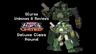 Legacy United Autobots Stand United Deluxe Class Hound Review and Unboxing