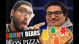 We tried Gummy Bears on Pizza