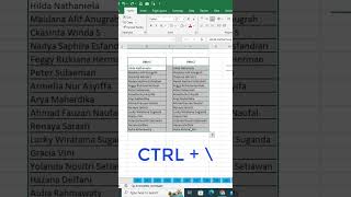 Mencari Data Yang Berbeda Menggunakan Shortcut  #excelshortcuts #excel #exceltips #exceltricks