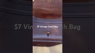 Best thrifted item! Vintage Coach Bag #vintagecoach #vintage #thrifting #coach