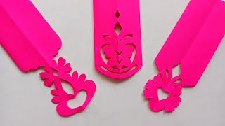 Three Paper Cutting Designs | Step by Step Paper Cutting | Paper Cutting Design for Diwali 2023