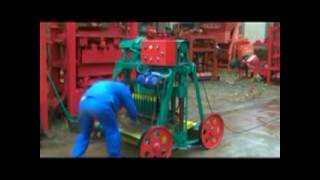 mobile egg laying brick making machine QMJ4-45 movable block machine !!!