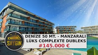 AYDIN / DİDİM'DE DENİZE SIFIR KONUMDA PRESTİJLİ LÜKS SİTEDE PANORAMİK MANZARALI DUBLEKS! | 145.000 €